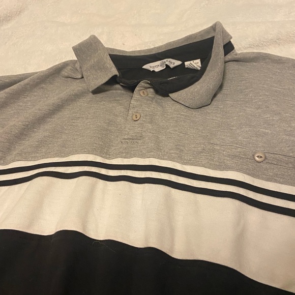 Justin Blake, golf polo, 4x, black and white, plus size, big and tall - Picture 2 of 9